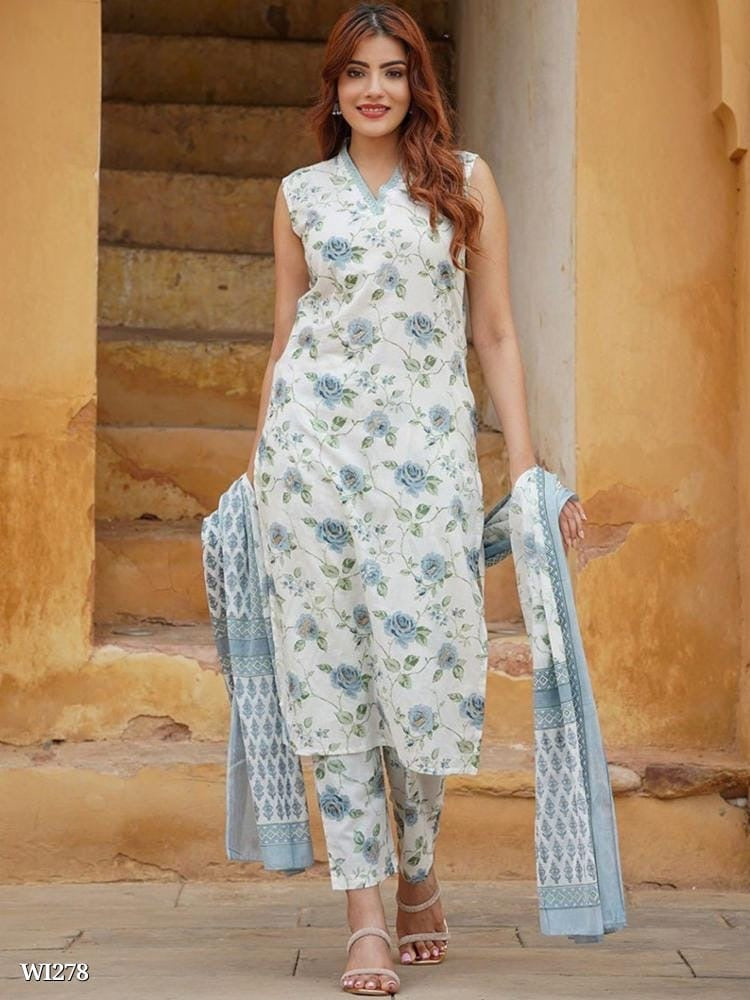 Chanderi Grace Kurti Set