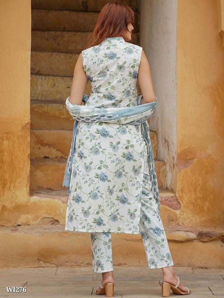 Chanderi Grace Kurti Set