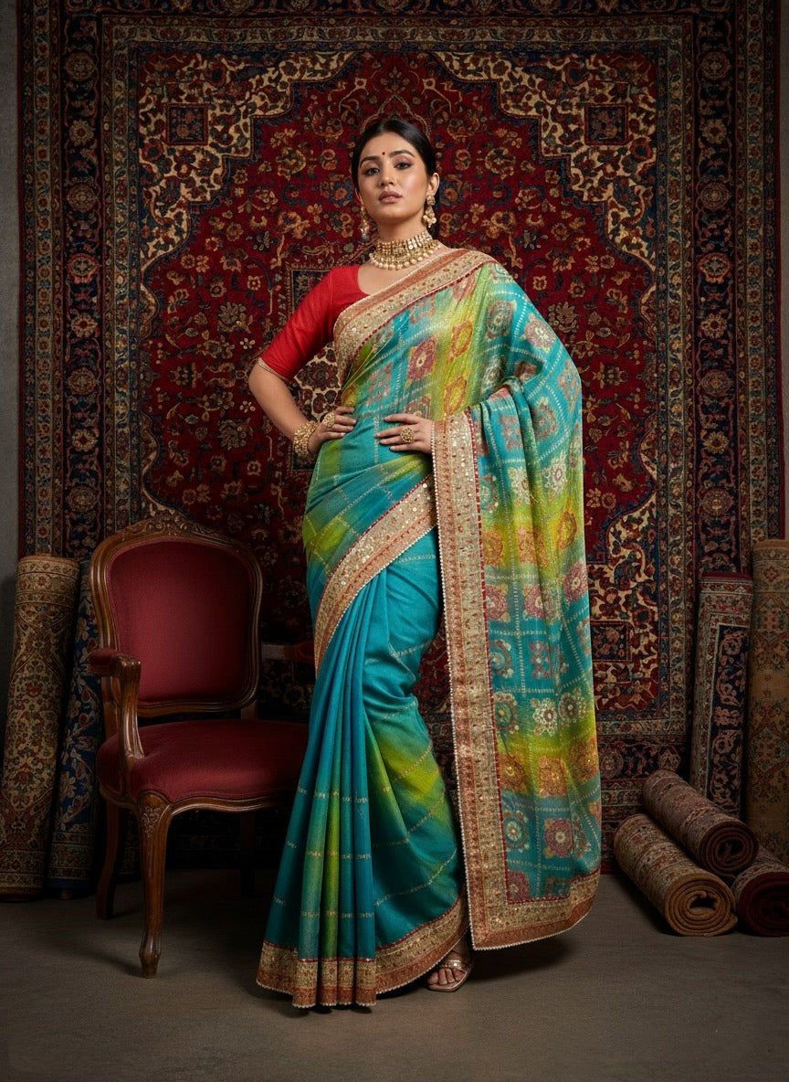 Classic Bandhani Saree