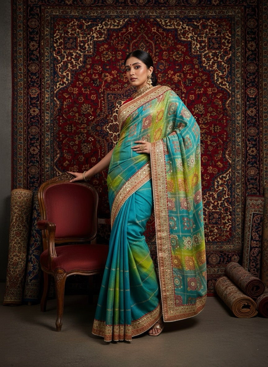 Classic Bandhani Saree