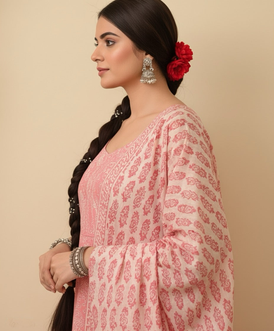 Blush Elegance Kurta Set